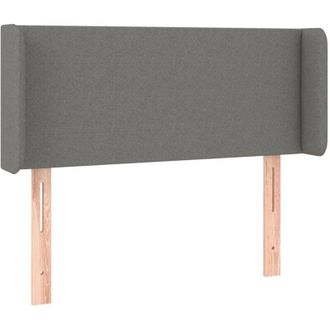 vidaXL Cabecero Con Luces Led De Tela Gris Oscuro 93x16x78/88 Cm Vidaxl