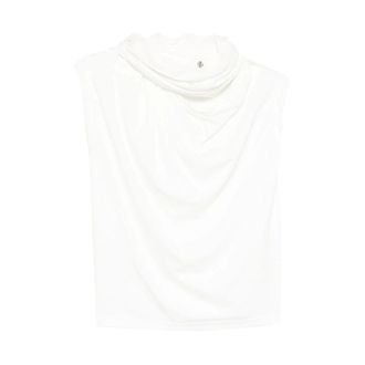 The Garment Draped Scarf Blouse - female - The Garment - Blouses - White - 2XS - Blouses & Shirts