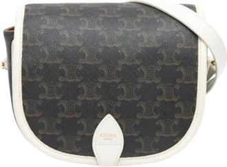 Celine Pre-owned Cross Body Bags, female, Brown, Size: ONE SIZE Pre-owned Folco Crossbody Bag