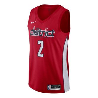 Nike MENS John Wall Washington Wizards Swingman 2 NBA Basketball Jersey Red BQ1179-657