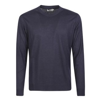 Altea Ronny Long Sleeve T-Shirt - - Knitwear - Uomo - Blu - M