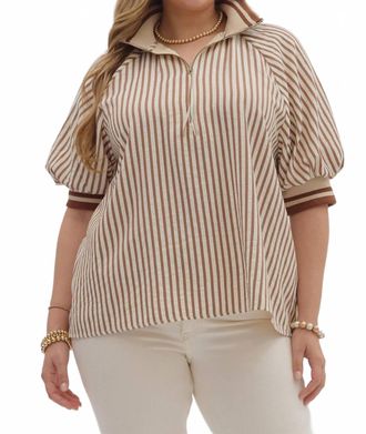 Entro Making My Way Top - Curvy In Caramel