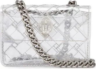 Kurt Geiger Micro Kensington Vinyl Crossbody Bag in Clear/silver at Nordstrom
