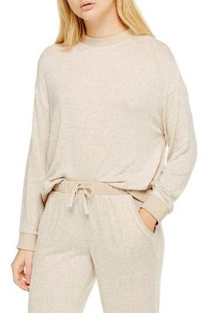 Topshop Supersoft Sweatshirt in Oatmeal at Nordstrom Rack, Size X-Small