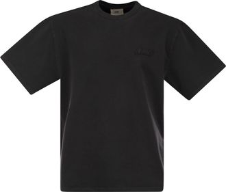 Autry Loose T-shirt In Compact Cotton