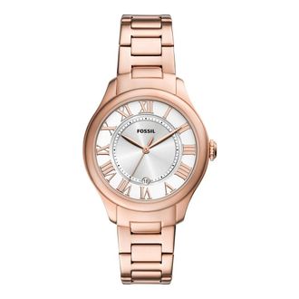 Fossil Gilmore Three-Hand Date - Dames - Accessoires - Roze - Maat: ONE Size