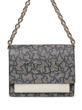 Tous embossed logo cross body bag - Black