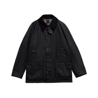 Barbour Ashby Wax Jacket - Heren - Jassen - Blauw - Maat: XL Katoen