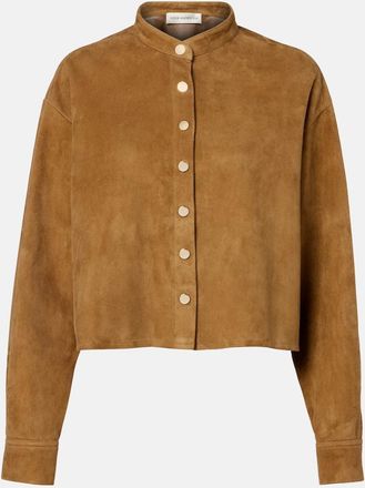 Nour Hammour Lucien suede cropped jacket