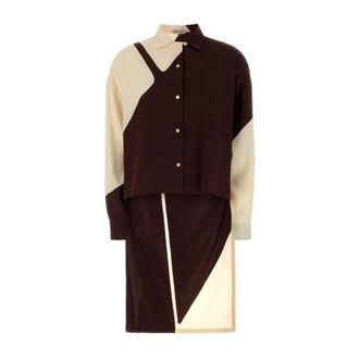 Alberta Ferretti Alberta Ferretti, Shirt Dresses, female, Multicolor, Size: XS Camicia