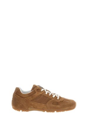 Alohas Brown Suede Lace-Up Sneakers
