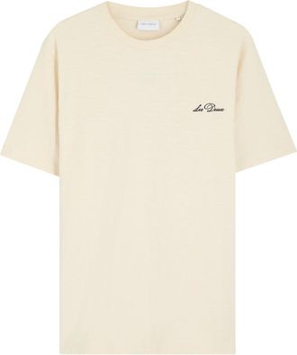 Les Deux Diaz Printed Cotton T-shirt - Ivory - XL