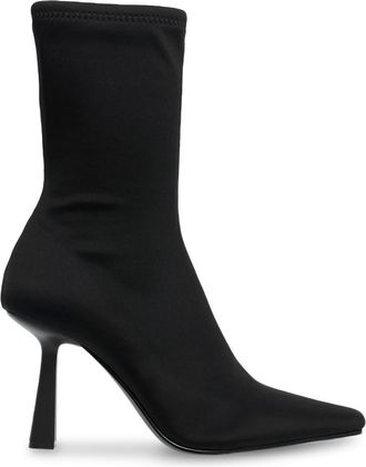 Steve Madden Vakay Heeled Boot - Dames - Laarzen met Hak - Zwart - 36 EU - Leer - Schoenen