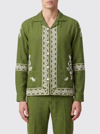 Baziszt Camicia di cotone ricamata