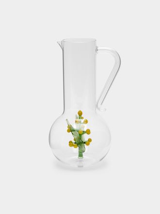 Casarialto Flowers Hand-Blown Murano Glass Jug