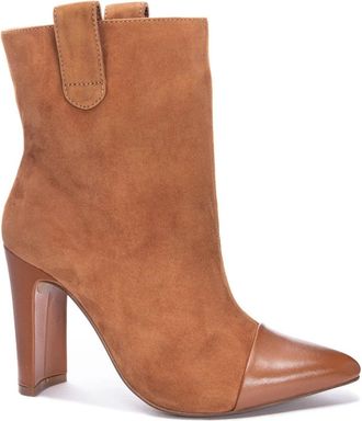 Chinese Laundry Chinese Laundry 42 Gold Boots Tan Suede Pointed Toe Bootie JZZ1159