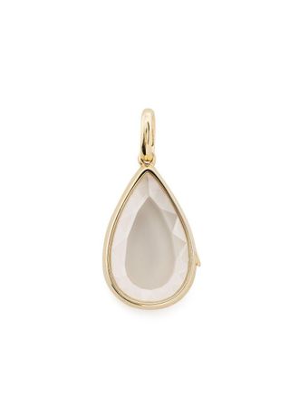 Loquet London 14kt yellow gold Saffron crystal locket - women - Gold - One Size
