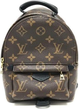 Louis Vuitton Tweedehands Canvas Louis Vuitton tassen - Dames - Vintage Rugzakken - Bruin - ONE Size - Vintage