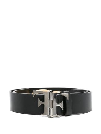 Gianfranco Ferre 1990s logo-buckle belt - Black