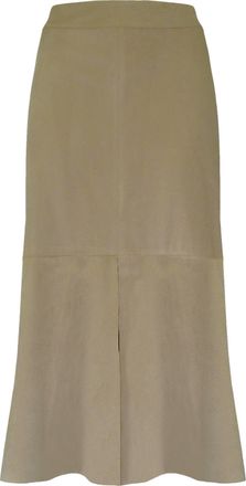 Insight Womens Suede Skirt In Taupe