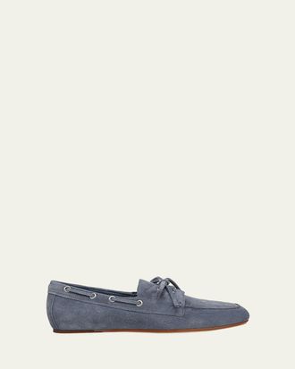 Vince Marin Suede Boat Loafers