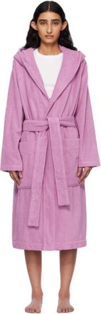 Tekla Off-White & Tan Terry Classic Bathrobe from $220.00