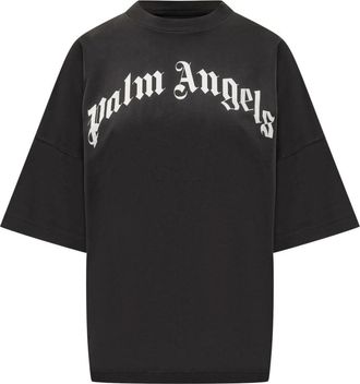 Palm Angels Zwart T-shirt 1003 - Dames - T-shirts - Zwart - 2XS - Tops