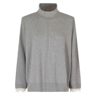 Alberta Ferretti Dames, Truien, Grijs, Maat: XS Kasjmier