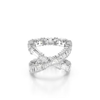 Swarovski Hyperbola WoMens Base Metal Ring - Silver 5677632 - Size O