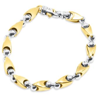 Pompeii3 Mens Designer Seed Link 14k Gold (47gram) or Platinum (76gram) 7.5mm Bracelet 8.75