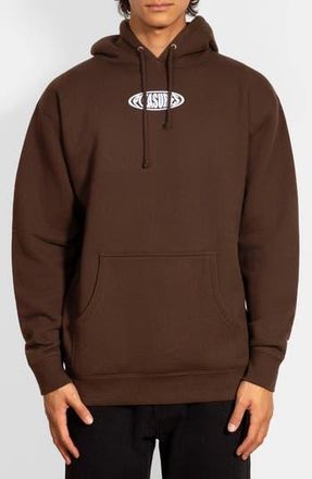 Pleasures Overview Logo Graphic Hoodie in Brown at Nordstrom Rack, Size Medium