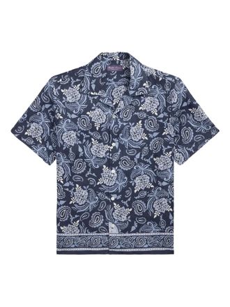 Ralph Lauren Purple Label Overhemd met paisley-print - Blauw