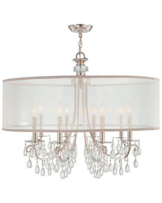 Crystorama Hampton 8-Light Drum Shade Chandelier