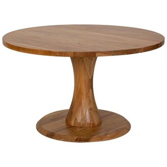 Wanderlust Deco Mesa De Comedor De Madera Marr&oacute;n 130x130x77h Cm