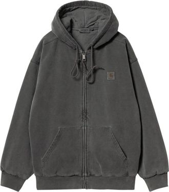 Carhartt Work in Progress Hooded Vista Jacket - Heren - Vesten met rits - Zwart - M - Katoen - Hoodies & sweatvesten