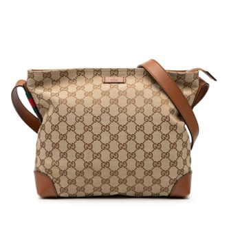 Gucci Pre-owned Gucci GG Canvas Web Crossbody Ladies 337598.520981
