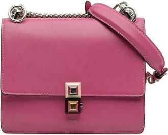 Fendi Pre-owned Shoulder Bags, female, Pink, Size: ONE SIZE Pre-owned Chain Shoulder Bag