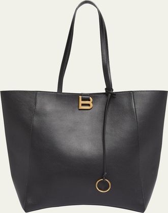 Balenciaga Hourglass Large Soft Leather Tote Bag