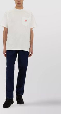 Carhartt Work in Progress cotton logo patch short sleeve t-shirt