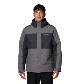Columbia Mens Tipton Peak III Insulated Jacket, City Grey/Shark, Small, City Grey/Shark, S