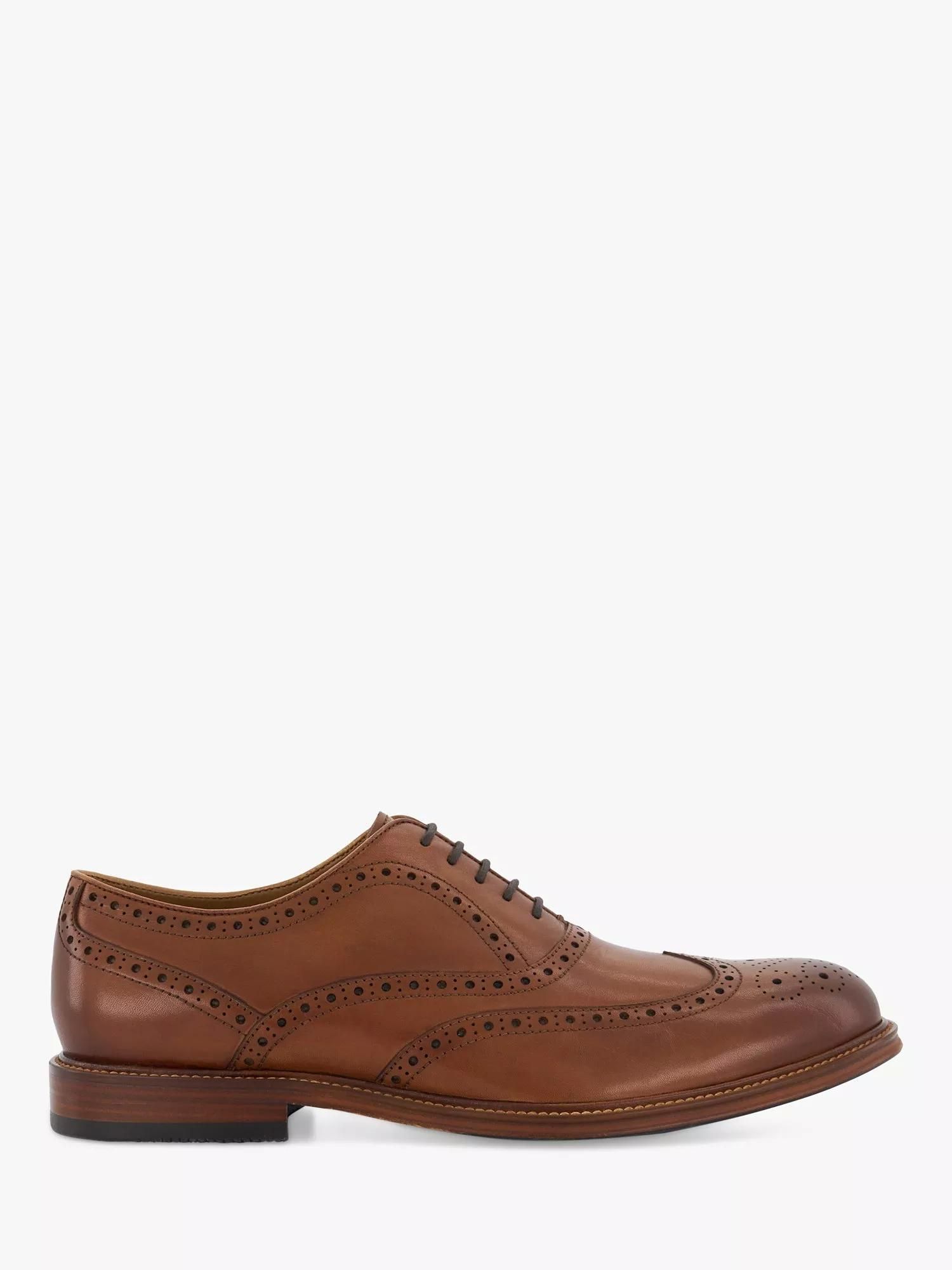 Dune London Solihull Leather Brogue Shoes, Tan from on