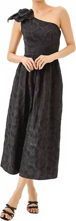 Lilly Pulitzer Womens Midi Dress In Noir