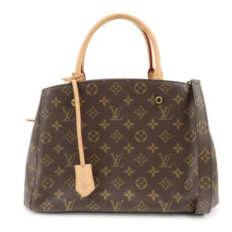 Louis Vuitton Montaigne Monogram Canvas Brown Canvas Handbag (Pre-Owned)