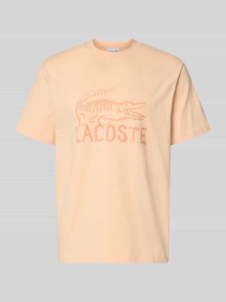 Lacoste Regular Fit T-Shirt aus reiner Baumwolle in Lachs, Gr&ouml;&szlig;e XXXL