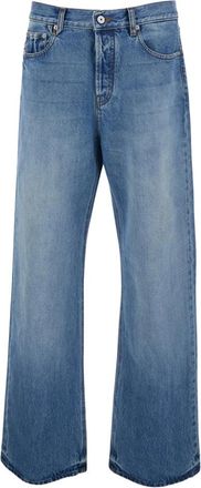 Jacquemus Le De Nimes Droit Jeans - Heren - Loose Fit Jeans - Blauw - W34 - Katoen - Jeans