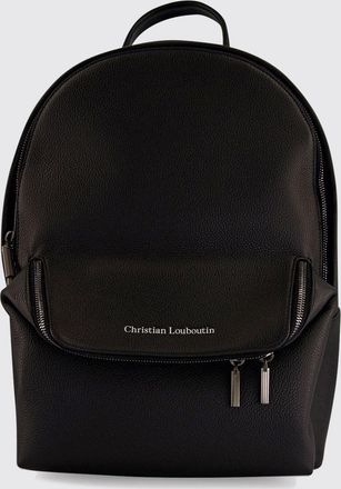 Christian Louboutin Zaino in pelle a grana con manico superiore e spallacci regolabili