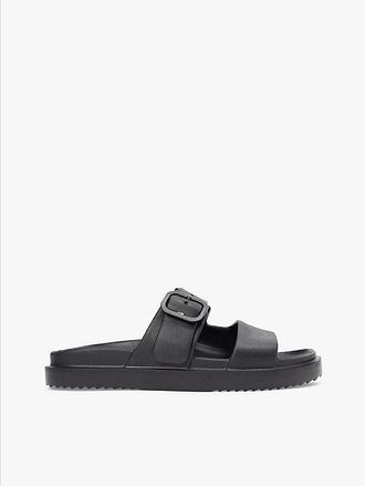 Tommy Hilfiger Sandalias con tira doble y logo esmaltado