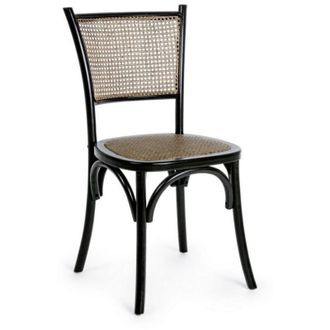BIZZOTTO Bizzotto - Silla De Madera Negra Estilo Vintage