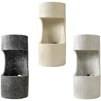 Lumineo Lumineo - Fuente De Agua Pl&aacute;stico Cil&iacute;ndrica &Oslash;16x35cm Cable200cm Volumen Ajustable Apagado Autom&aacute;tico Macetero Colores Surtidos