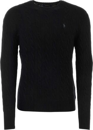 Polo Ralph Lauren Black Wool Blend Sweater